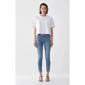 AGOLDE‎ Sophie Raw Hem High Rise Crop Skinny Jeans Size 27